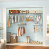 4-8 Feet Closet Organizers and Storage System with Hanging Rod for Laundry Bedroom-White - Gallery View 1 of 10