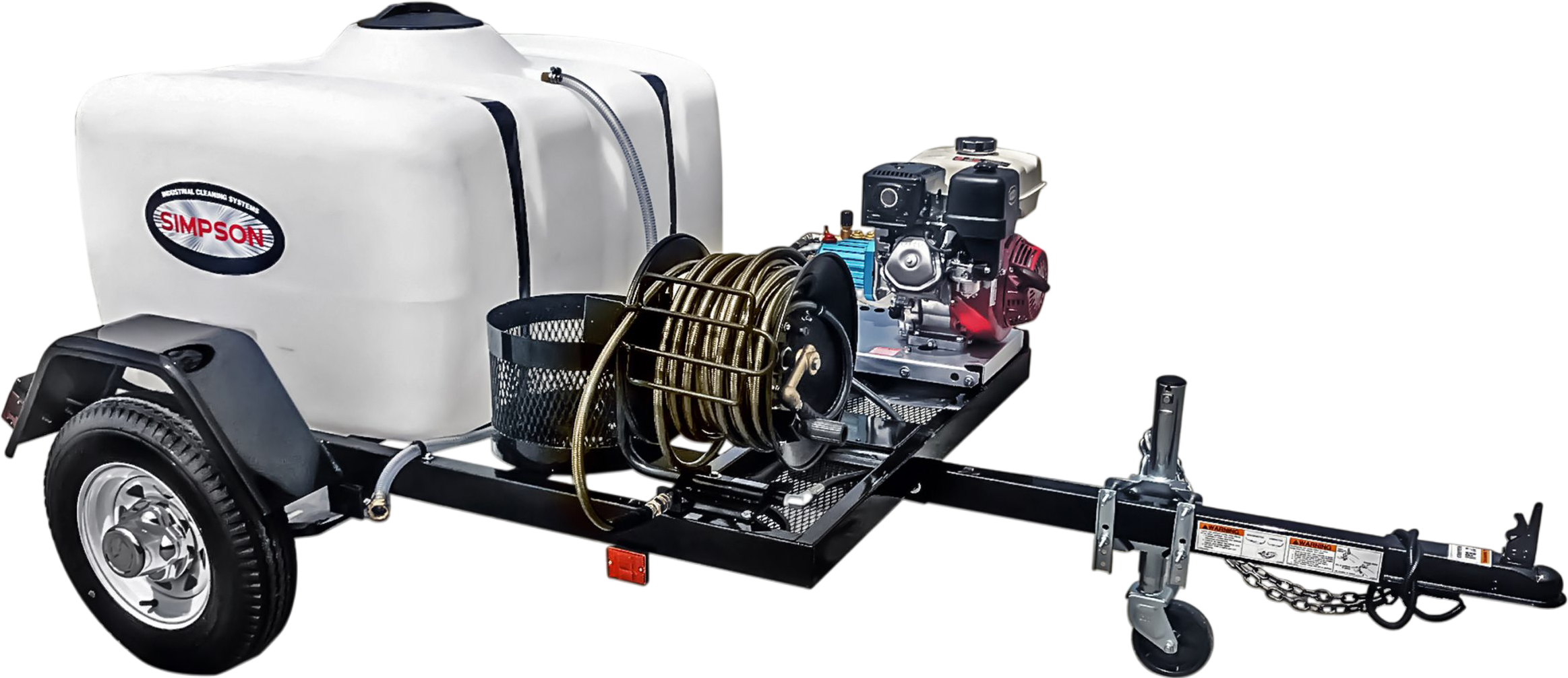 Simpson 95001 Mobile Pressure Washer Trailer 3800 PSI 3.5 GPM Honda GX270 Engine DOT Certified New