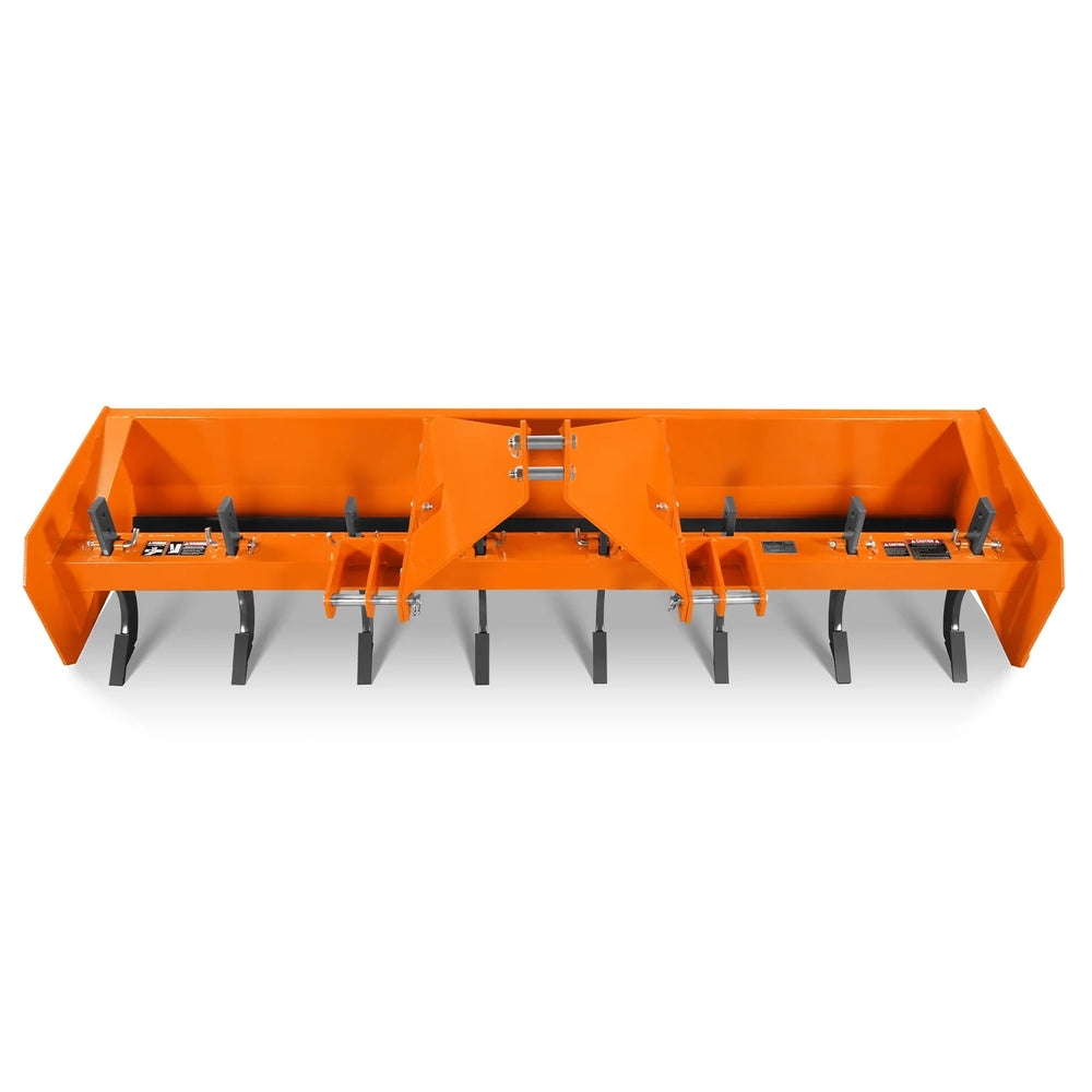 96" Box Blade Scraper with 8 Shanks 3 Point Hitch Tractor Attachment,  BB96
