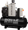 Schulz SRP-3015 Compact II Air Compressor 15 HP 60 gal. 460V 3-Phase Horizontal New