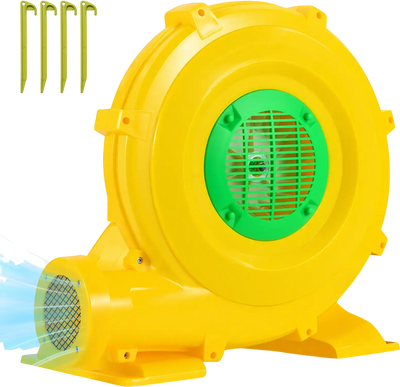 Costway 980W 1.31 HP Bounce House Blower Portable Air Pump Fan w/ Handle Ground Stakes 14931255 New