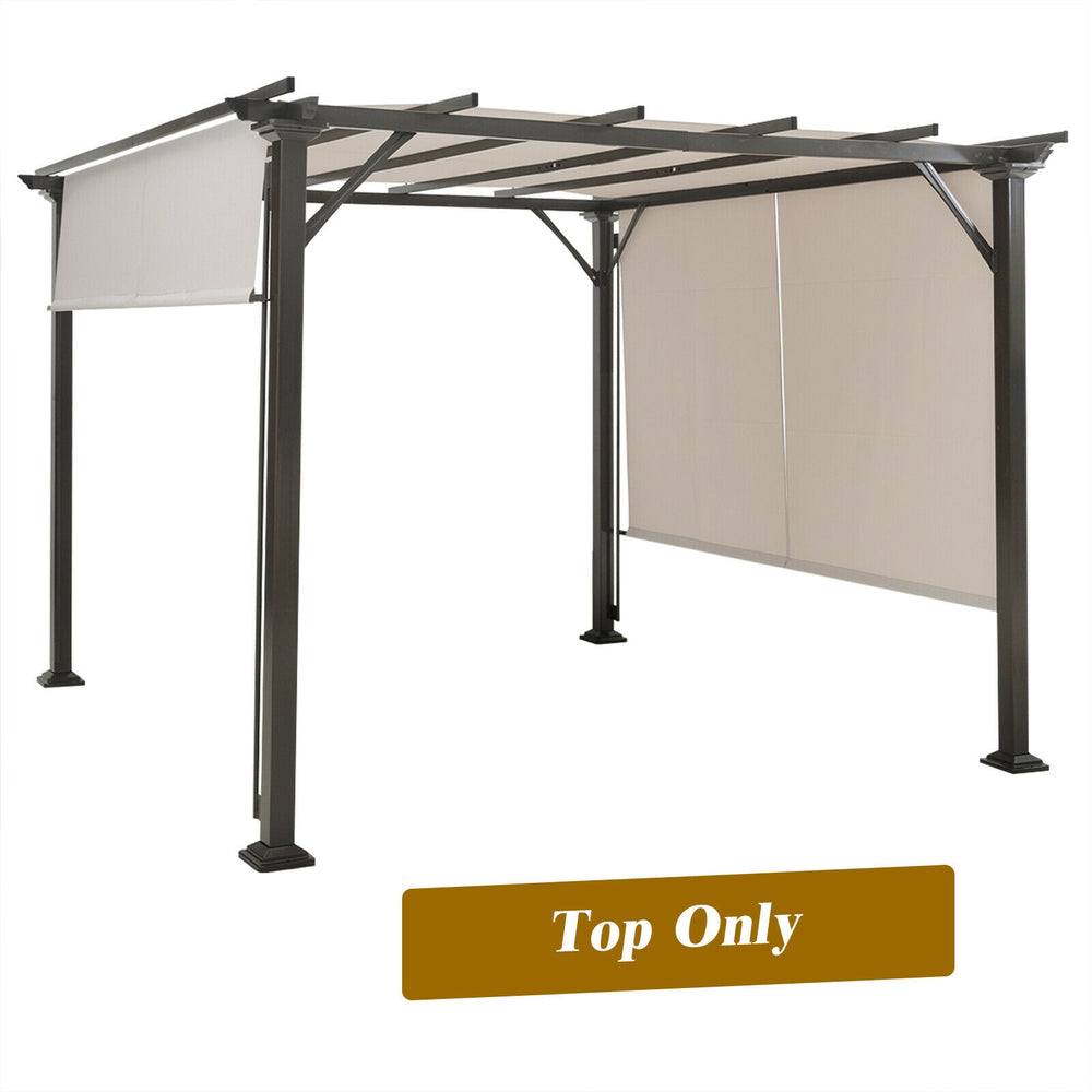16' x 4' 2 Pieces Universal Replacement Canopy for Pergola Structure Sun Awning - Gallery View 4 of 9