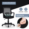 Mid-back mesh executive chair with adjustable height, lumbar support, and breathable fabric for office comfort.