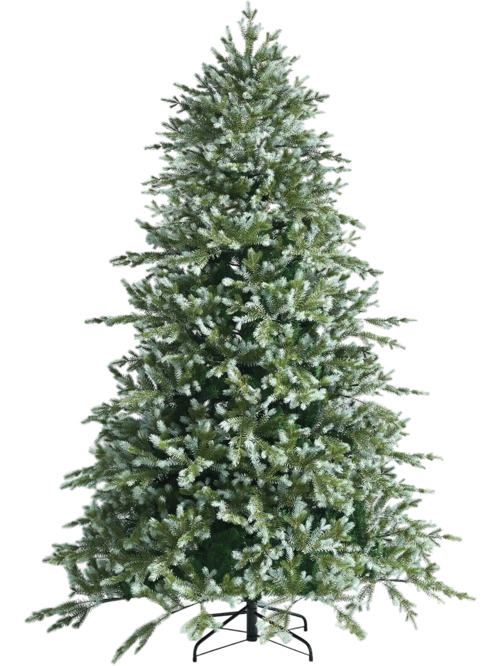8 Feet Hinged Artificial Christmas Spruce Tree with Mixed PE and PVC Tips