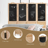 Single panel of a 4-panel folding room divider screen with writable chalkboard, crafted from solid wood, perfect for.