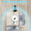 42-inch black tower fan with 80° wide oscillation, remote control, and smart display for comfortable airflow in any.