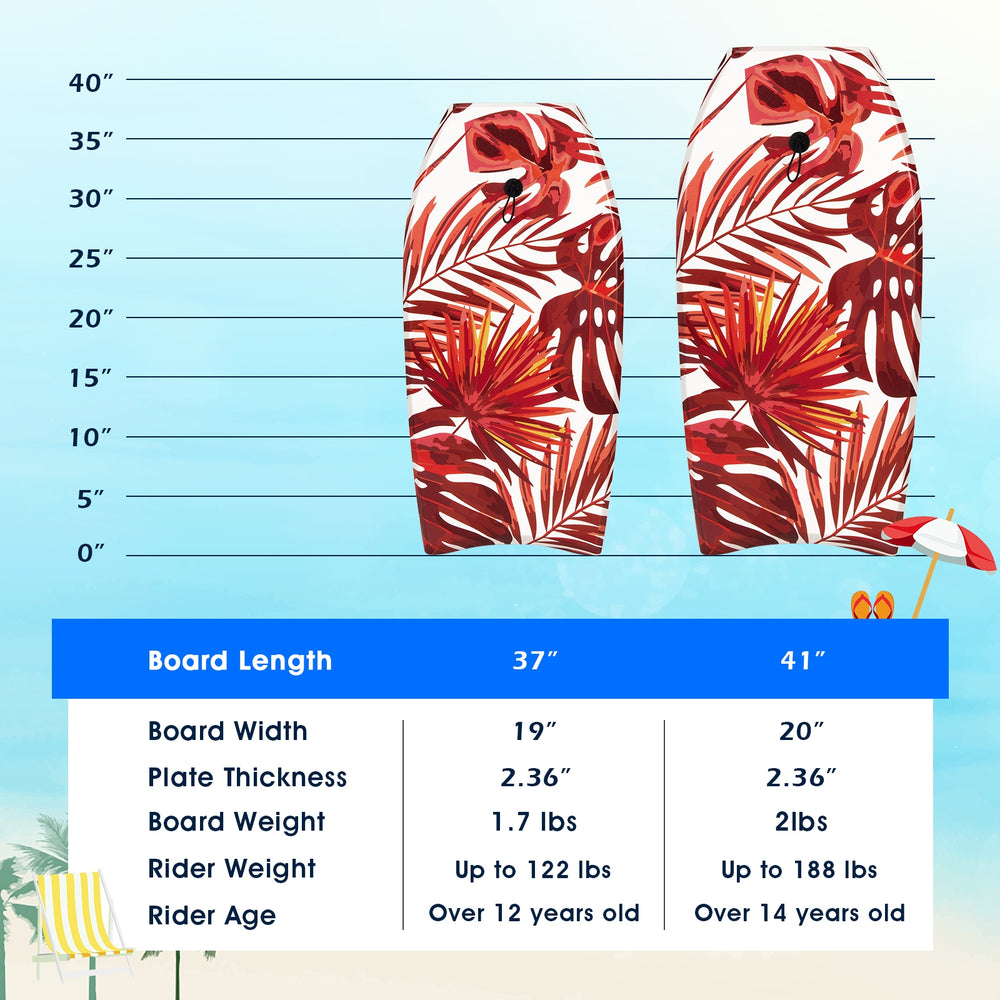 41-inch lightweight surfboard with EPS core and XPE deck, ideal for kids and adults, perfect for ocean and lake surfing.