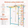 7-in-1 kids indoor gym playground featuring a Swedish wall ladder, monkey bars, and a pull-up bar for active play.