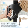 Hassle-free handle for the 9.5 FT cantilever tiki patio umbrella, designed for easy opening and closing.