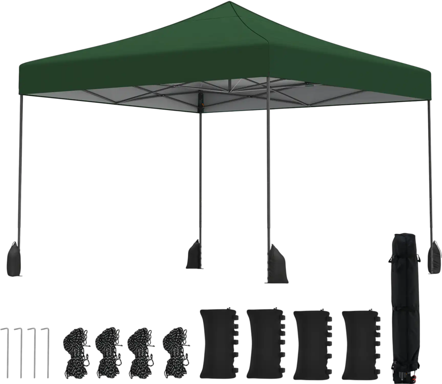 Costway 9.5' x 9.5' Pop-Up Canopy Tent Adjustable Height 47322673 New
