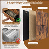 9-drawer fabric dresser with wooden top showcasing robust wooden support and non-woven fabric for durability.