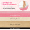 9 FT pink folding gymnastics balance beam with high-density foam, pine wood base, and anti-slip bottom for stability.