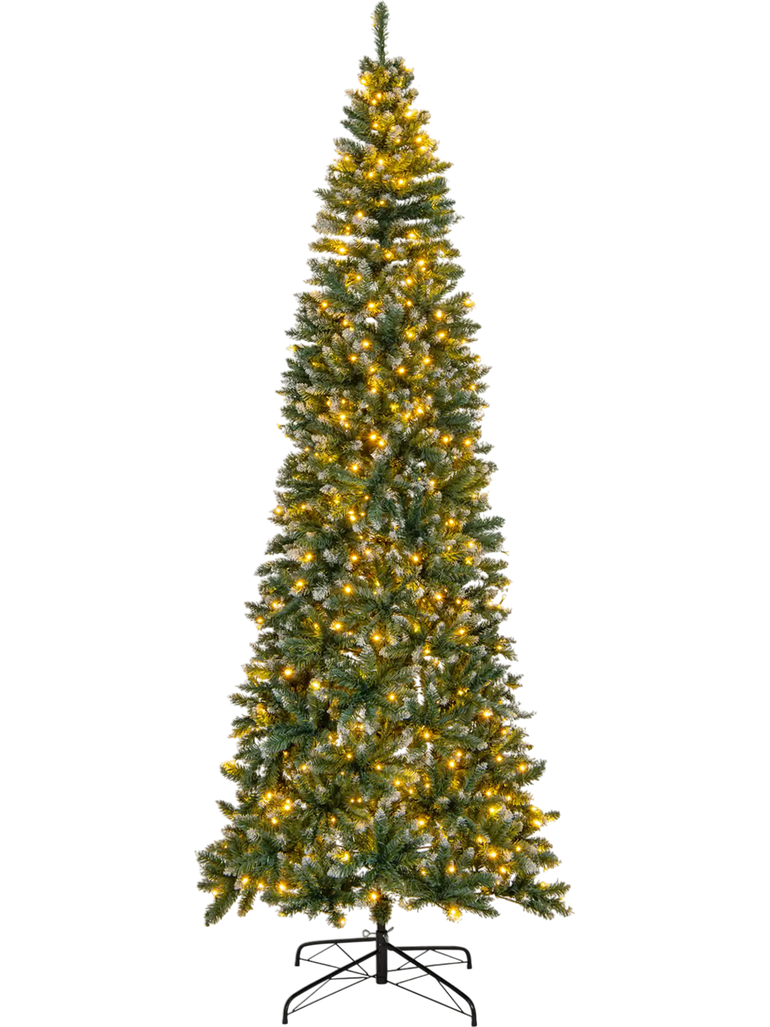 Costway 9' Pre-Lit Artificial Christmas Tree Snowy 1298 Tips 68457139 New