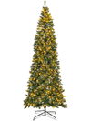9 FT Pre-Lit Artificial Christmas Tree with 1298 Snowy Branch Tips
