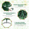 9 FT pre-lit artificial Christmas tree with 1298 snowy branch tips, sturdy metal base, and convenient hinged structure.