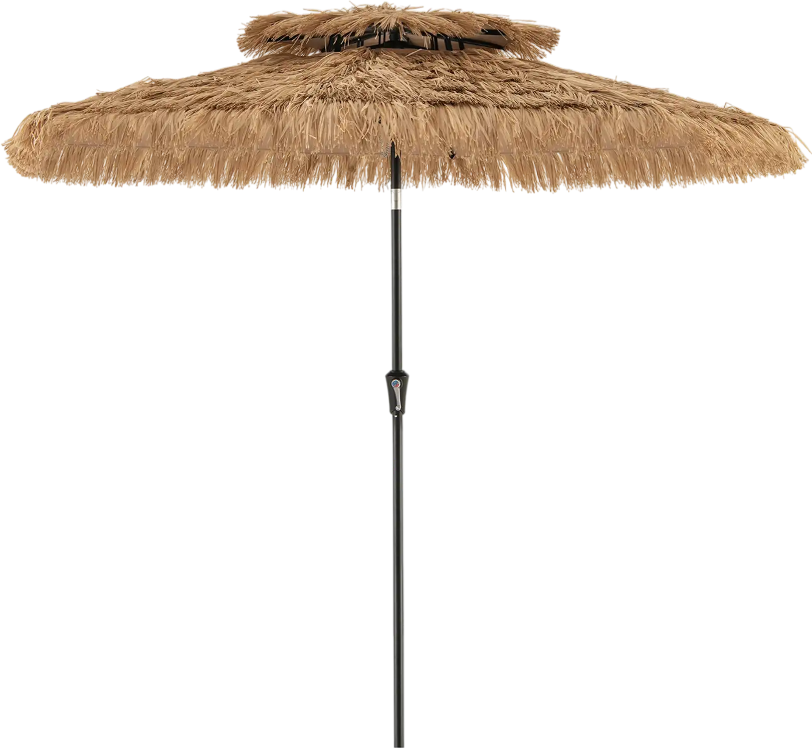 Costway 9' Thatched Tiki Patio Umbrella 8-Rib 09621483 New