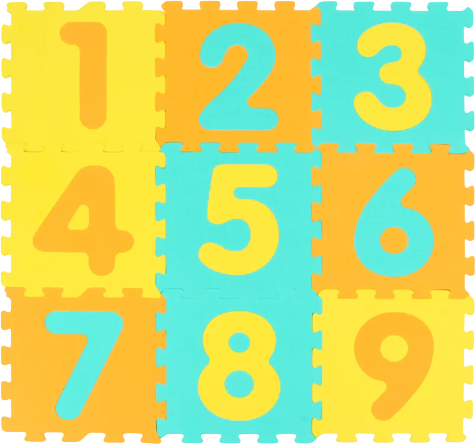Costway 9-Piece Interlocking Foam Puzzle Floor Mat w/ 3 Marker Discs Baby Play Gym 20288663 New
