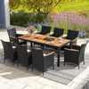 9 Pieces Outdoor Dining Set with Acacia Wood Tabletop - Gallery View 1 of 10