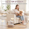 9-in-1 dog grooming vacuum kit with 17kPa suction, adjustable warm airflow, and built-in cable organization for easy cleaning.