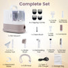 9-in-1 dog grooming vacuum kit with clippers, crevice tool, and adjustable suction modes for efficient pet grooming.