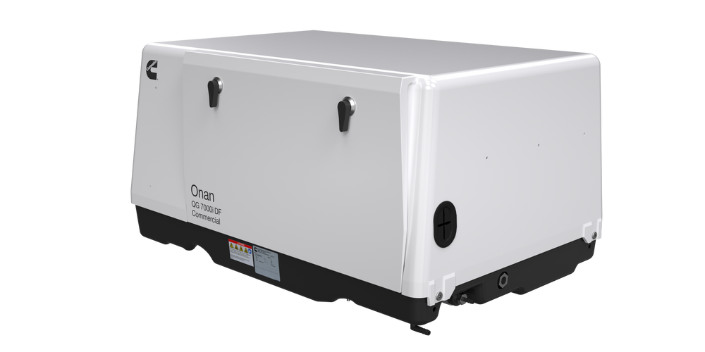 Cummins Onan QG 7000i DF 7.0kW Commercial Mobile Generator 7HGLCB-8315 EFI Dual Fuel Gas LP Single Phase 120/240V Air Cooled EVAP New