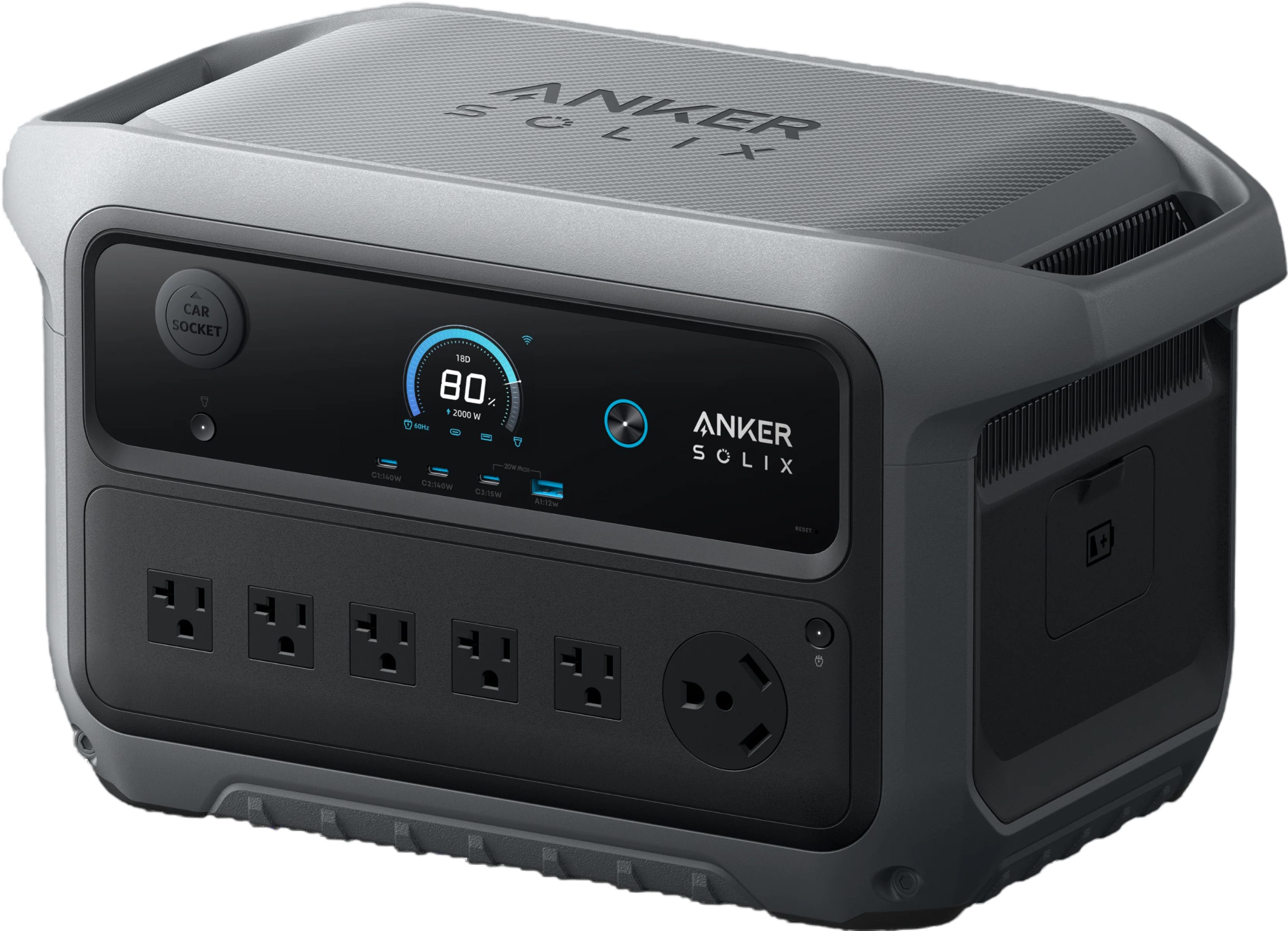 Anker SOLIX C2000 Gen 2 Portable Power Station 2048Wh 2400W LiFePO4 New