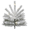 Vickerman Flocked Sierra Fir Artificial Christmas Tree 7.5' Pre-Lit Multi-Colored LED Lights New