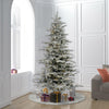 Vickerman Flocked Sierra Fir Artificial Christmas Tree 7.5' Pre-Lit Warm White LED Lights New