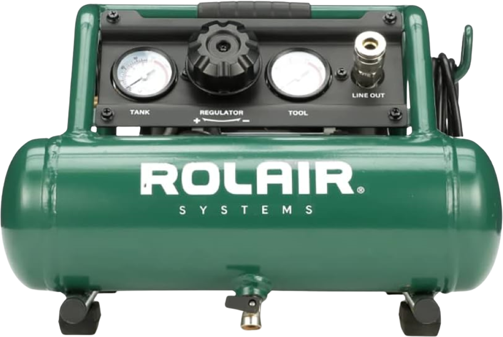 Rolair AB5PLUS Air Compressor Hand Carry Electric 1 gal. 0.5 HP Single Stage Pump Manufacturer RFB