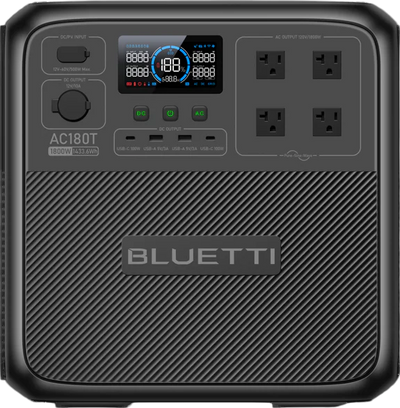 Bluetti AC180T 1433Wh/1800W Portable Power Station Solar Generator New