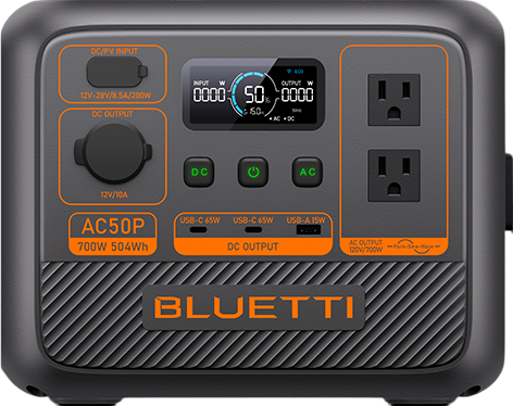 Bluetti AC50P 504Wh/700W Portable Power Station Solar Generator New