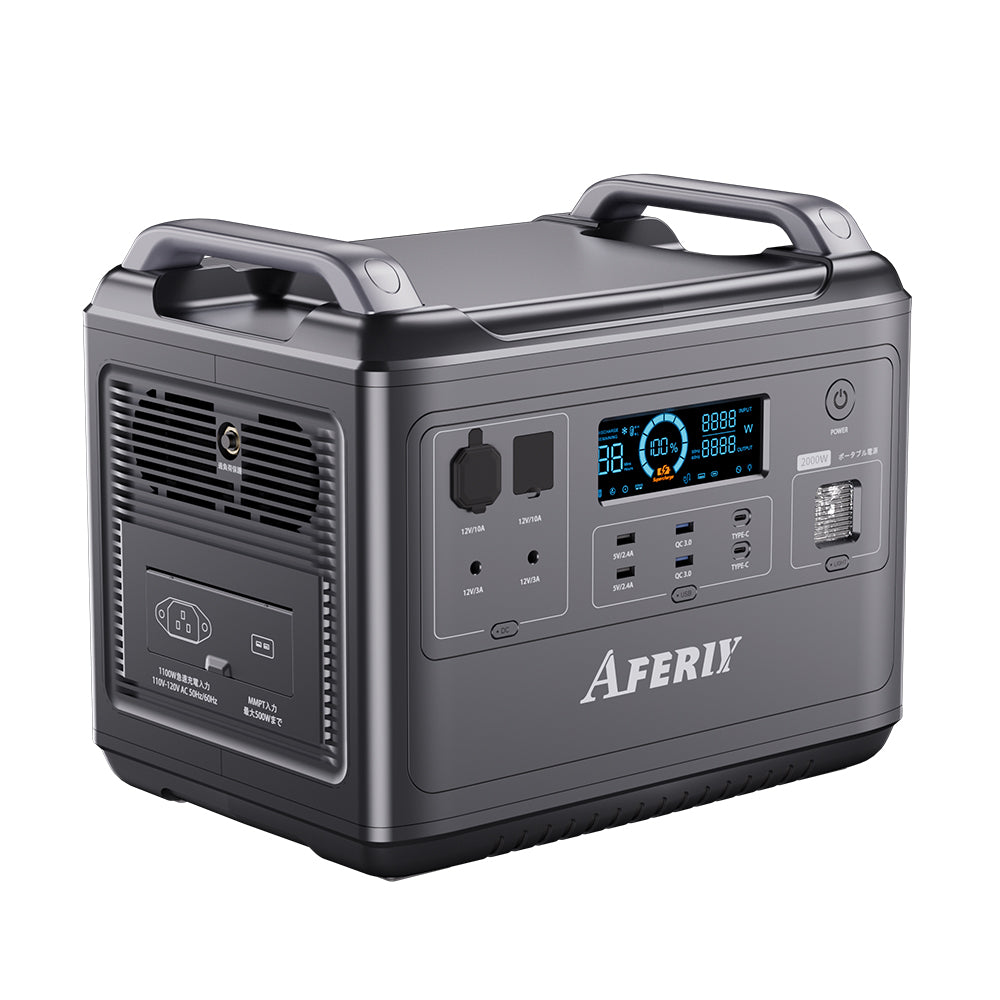 Aferiy AF-2000W Portable Power Station 2000W/4000W LiFePO4 Battery 1997Wh New