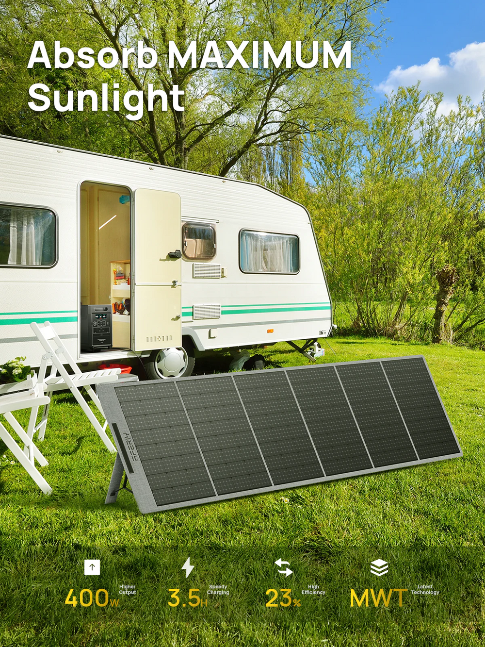 Aferiy AF-S400 Portable Solar Panel 400W New