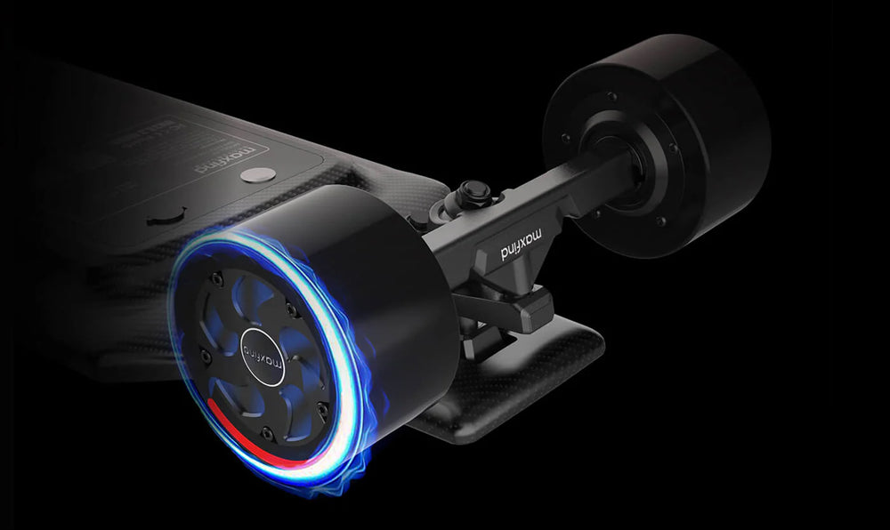 Maxfind FF Pro Electric Skateboard Longboard Dual 1000W Hub Motors 48V 28 MPH 27 Mile Range AF06 New