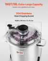 Vevor Commercial Food Processor 19 Qt Stainless Steel 1500 RPM  Vegetable Chopper New