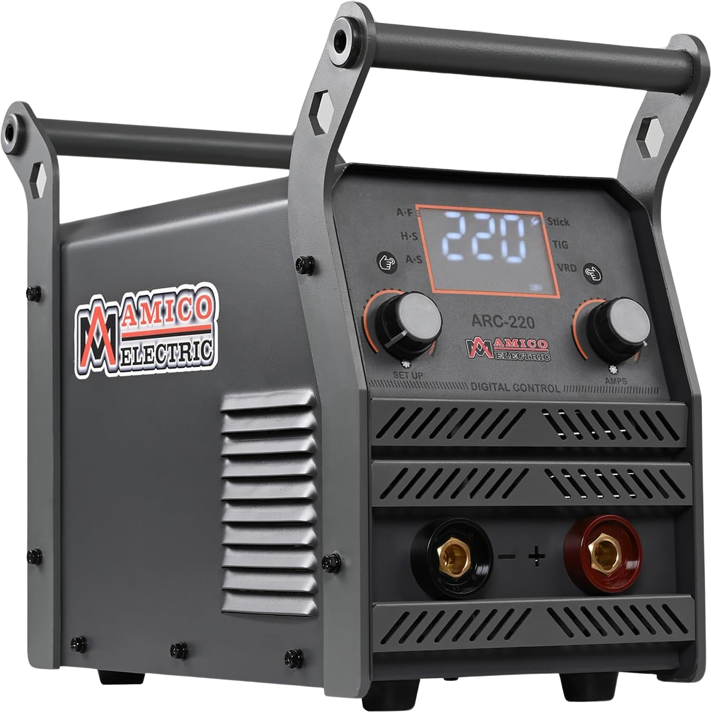 Amico ARC-220 Electric Welder 100V-250V 220 Amp Professional Digital Stick Arc Lift TIG with 80% Duty Cycle New