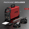 Arccaptain ARC250A package includes layout with welder size and accessories
