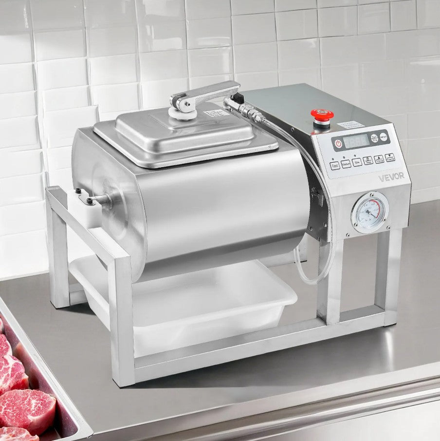 Vevor Vacuum Meat Tumbler 5.3 Gal Marinator Machine Stainless Steel Commercial Use New