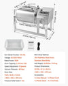 Vevor Vacuum Meat Tumbler 5.3 Gal Marinator Machine Stainless Steel Commercial Use New