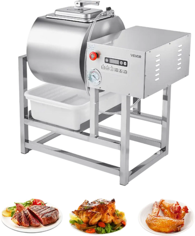 Vevor Commercial Vacuum Meat Tumbler Marinator 10.6 Gal with Bidirectional Rotation New