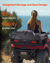 Vevor ATV Rear Storage Box Lounger 42.5" x 24.8" x 16.9" 95 Qt Capacity with Seat and Backrest New