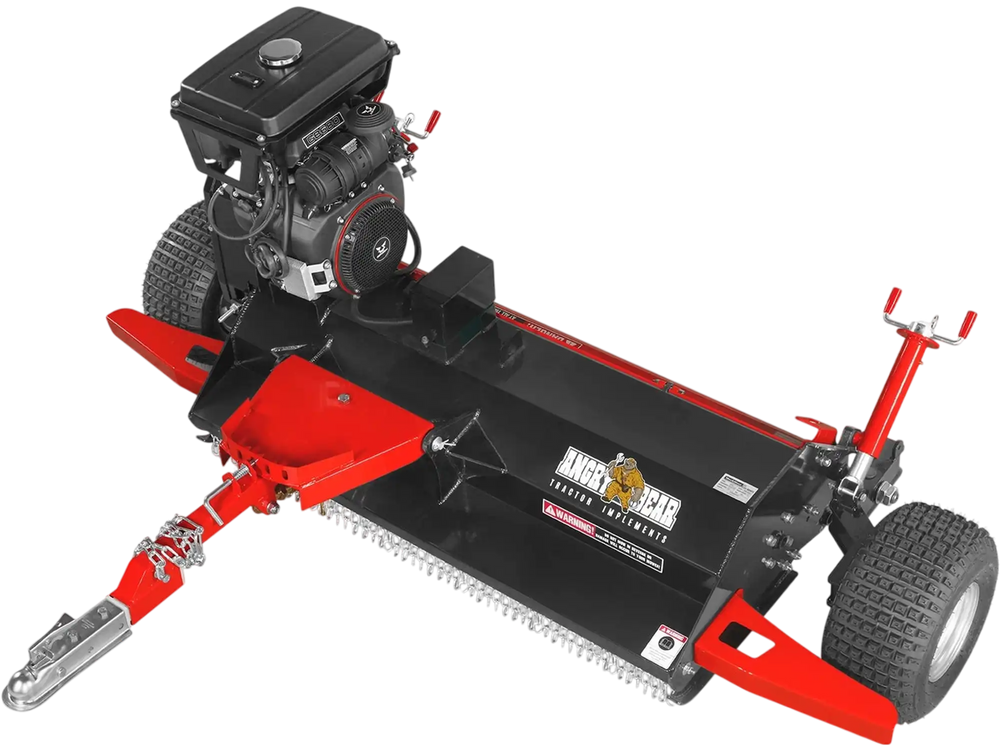 MechMaxx 55" Tow-Behind ATV Offset Flail Mower, 23HP 679cc E-start Gas Engine Powered; Adjustable Mowing Height, ATV140