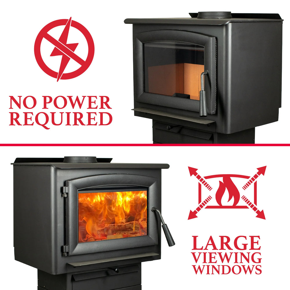 Ashley Hearth AW1120E-P EPA Certified 1,200 sq. ft. Wood Stove New