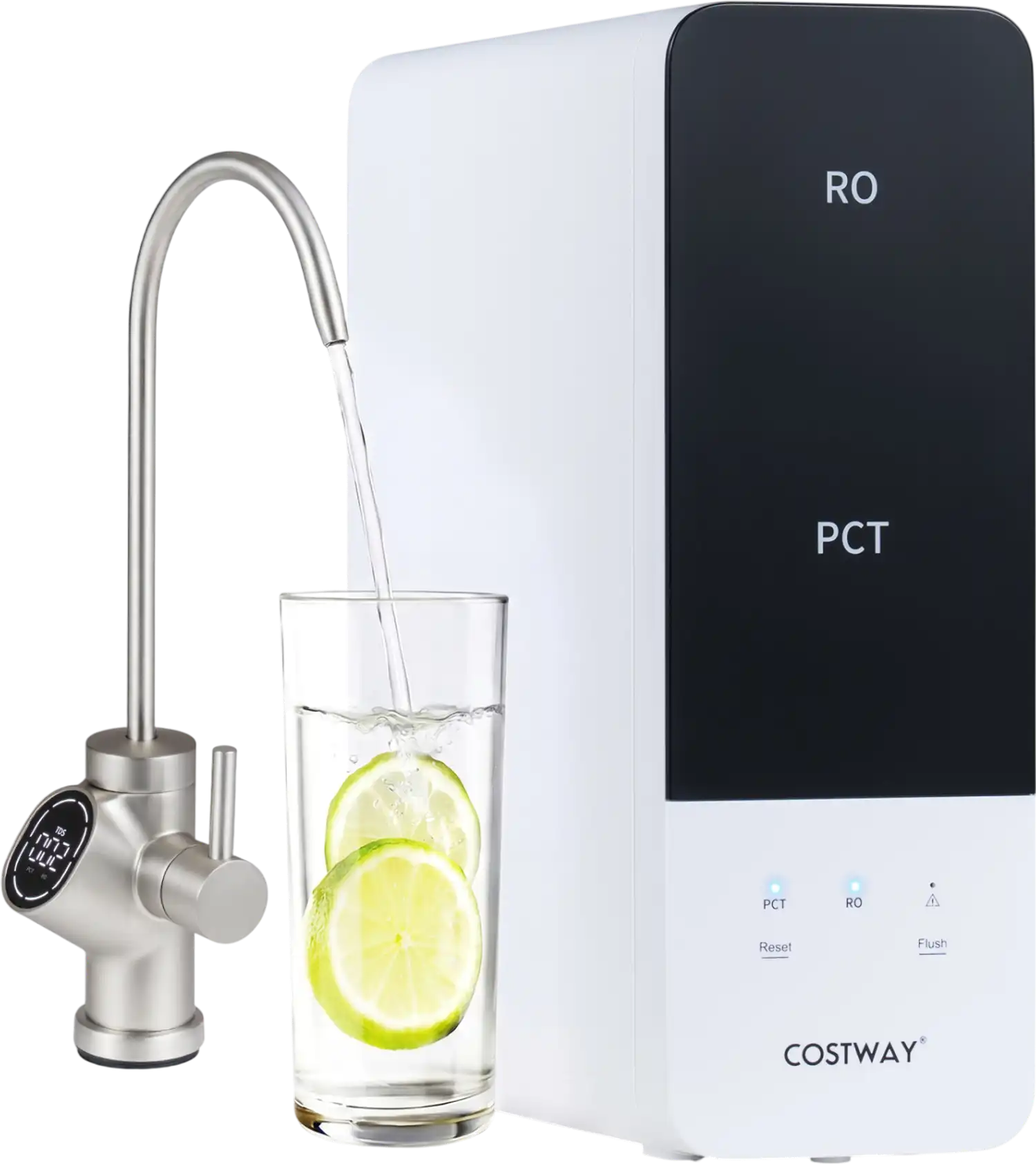 Costway AW-RB05 Alkaline PH+ Tankless Under-Sink Reverse Osmosis Water Filter 600/800 GPD 59327550 New