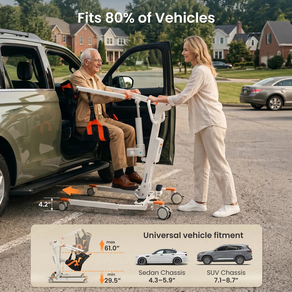 Vocic AY33 Electric Patient Lift for Car Transfers 61" Max Height 330 lb Capacity New