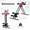 Foldable abdominal trainer in black with adjustable incline, LCD monitor, and 440 lbs weight capacity for versatile.