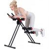Ab workout equipment featuring a foldable design, thick EVA foam pad, and stable triangular structure for safe exercise.