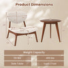 Accent chairs set of 2 with solid wood frame in beige, featuring ergonomic design and lamb velvet fabric for comfort.
