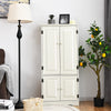 Accent Storage Cabinet Adjustable Shelves-White - Gallery View 1 of 11