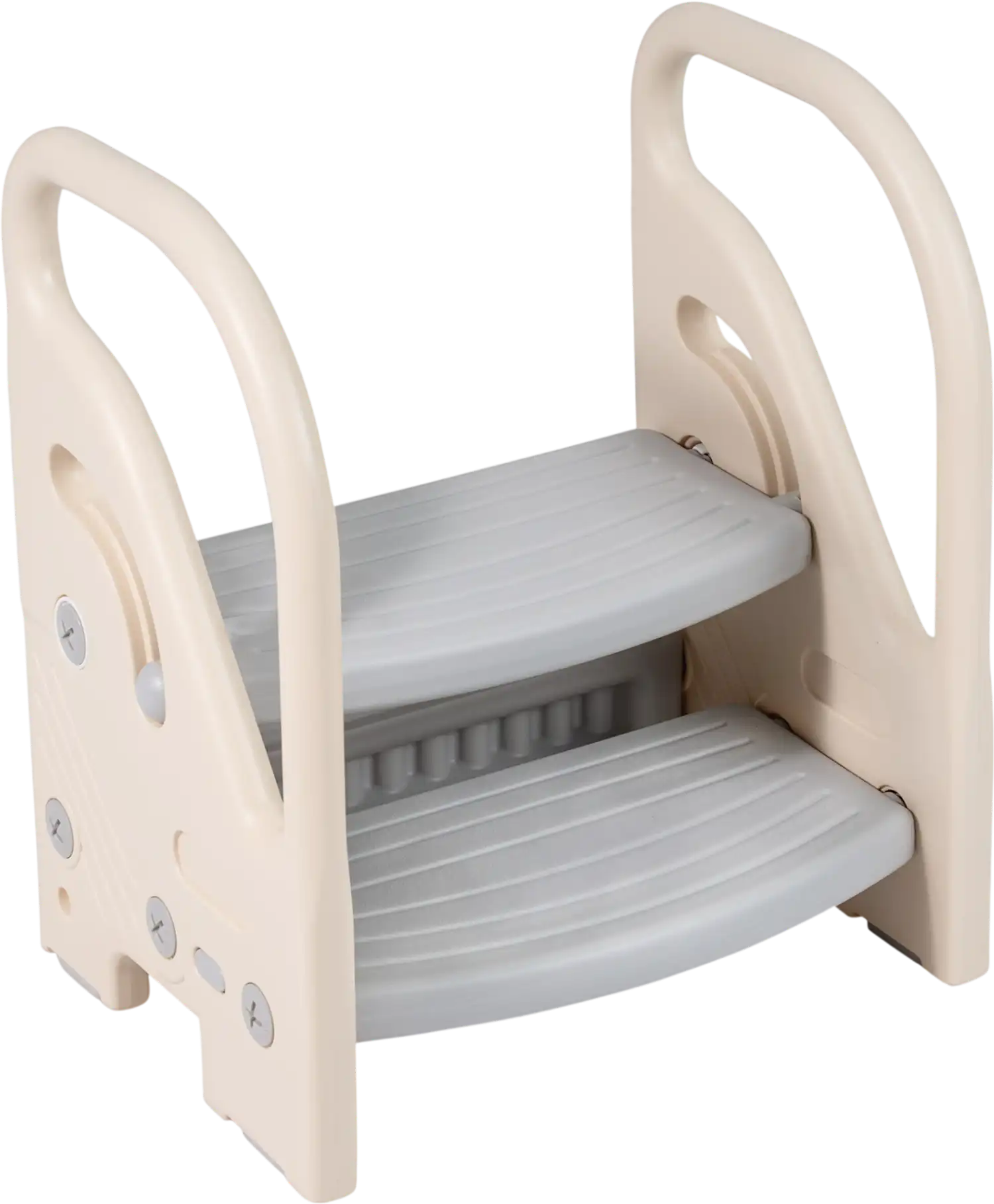 Costway Adjustable 2-Step Kids Helper Stool w/ Safety Handles Non-Slip Pads 84088228 New